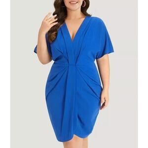 BloomChic Royal Blue Midi Dress